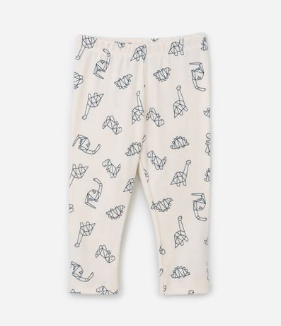 Conjunto Infantil en Rib con Estampa Dinos - Talle 0 a 18 meses 5