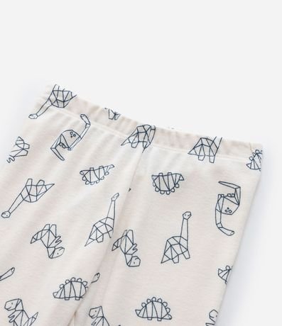 Conjunto Infantil en Rib con Estampa Dinos - Talle 0 a 18 meses 7