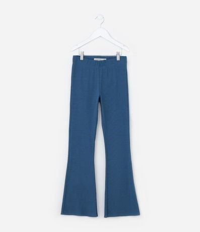 Pantalón Flare Infantil Básica en Rib - Talle 5 a 14 años