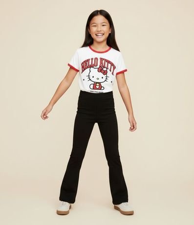 Pantalón Flare Infantil Básica en Rib - Talle 5 a 14 años 1