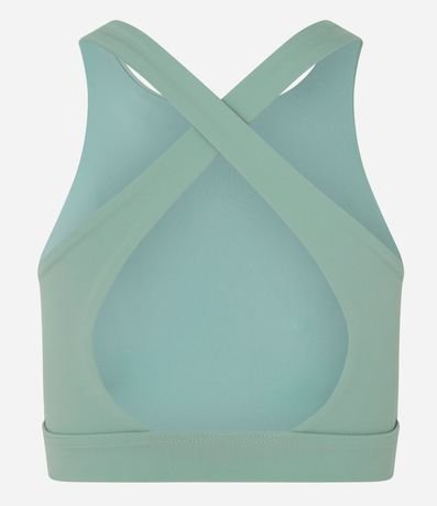 Top alargado Deportivo en Microfibra con Escote Halter y Espalda Cruzadas 6