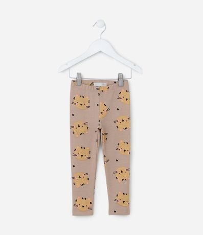 Pantalón Legging Infantil con Estampa Tigre - Talle 1 a 6 años 1