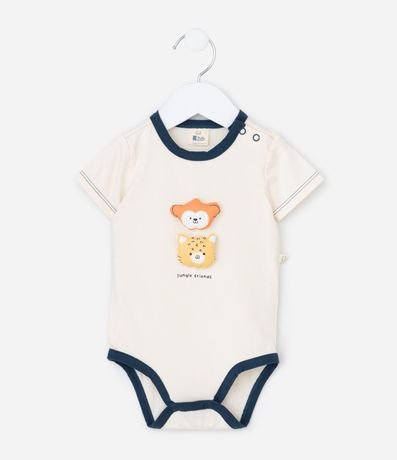 Body Infantil con Aplicación de Animales - Talle RN a 18 Meses 2