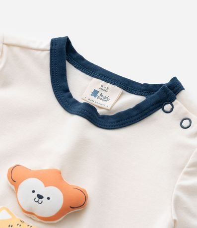 Body Infantil con Aplicación de Animales - Talle RN a 18 Meses 6