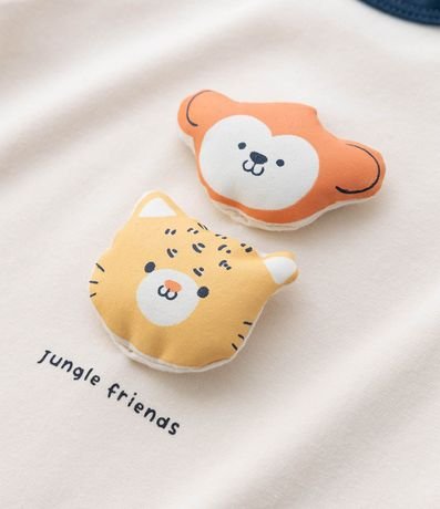 Body Infantil con Aplicación de Animales - Talle RN a 18 Meses 8