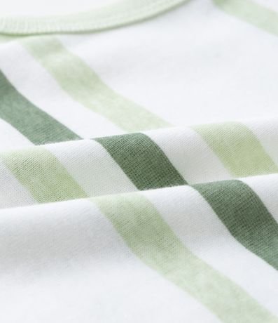 Kit 02 Bodies Infantiles con Estampa Rayada - Talle 0 a 18 meses 4