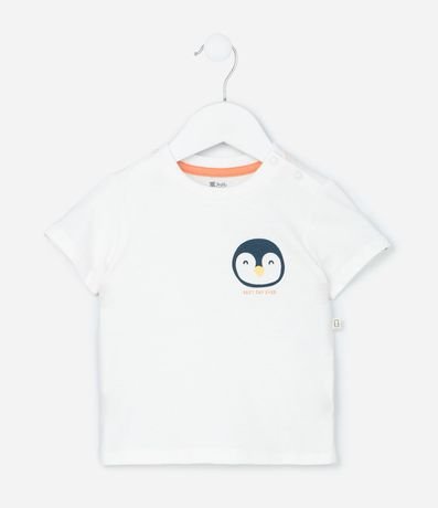 Conjunto Infantil en Microfibra con Estampa de Pinguino - Talle 0 a 18 Meses 3