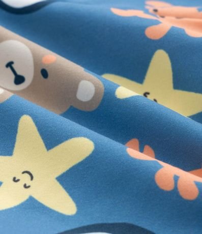 Conjunto Infantil en Microfibra con Estampa de Pinguino - Talle 0 a 18 Meses 7