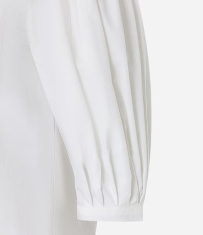 Blusa en Tricolina con Manga Abullonada 3/4 6