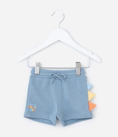 Bermuda Infantil en Algodón con Estampa interactiva Dino - Talle 0 a 18 Meses 2