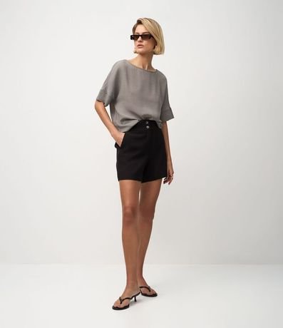 Blusa en Chiffon con Estampado Geométrico 2