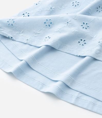 Vestido Infantil en Laise con Bordado de Flores - Talle 5 a 14 años 5