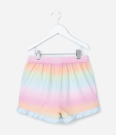Short Regular Infantil en Microfibra con Estampa Tie Dye -Talle 5 a 14 años 2
