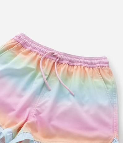 Short Regular Infantil en Microfibra con Estampa Tie Dye -Talle 5 a 14 años 5