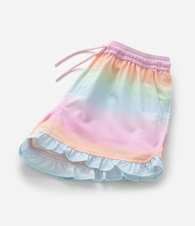 Short Regular Infantil en Microfibra con Estampa Tie Dye -Talle 5 a 14 años 6