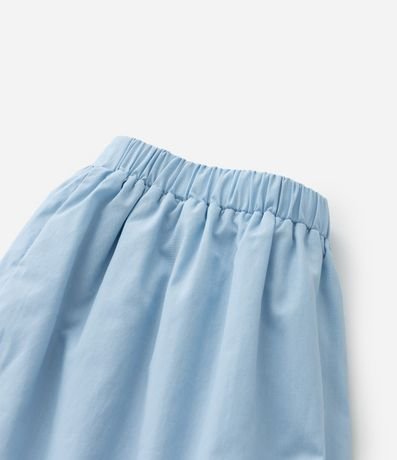 Pollera Infantil en Tricolina con Botones y Pliegues - Talle 5 a 14 años 6