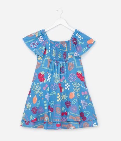 Vestido Infantil en Viscolino con Estampa Divertida - Talle 5 a 14 años 3