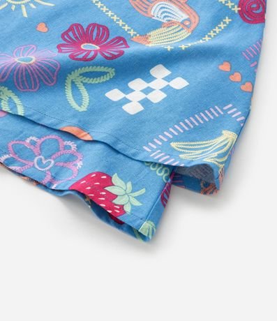 Vestido Infantil en Viscolino con Estampa Divertida - Talle 5 a 14 años 5