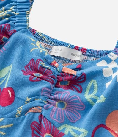 Vestido Infantil en Viscolino con Estampa Divertida - Talle 5 a 14 años 6