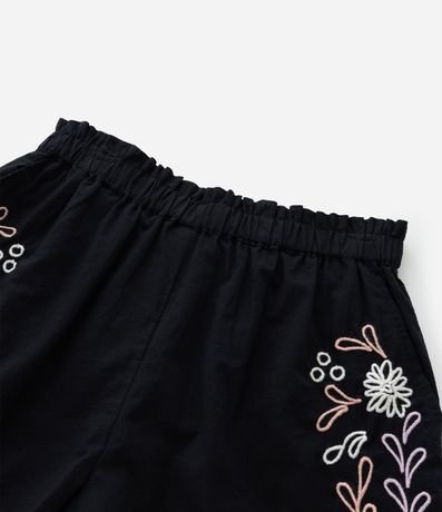 Bermuda Infantil en Tricolina con Bordados - Talle 5 -a 14 años 5