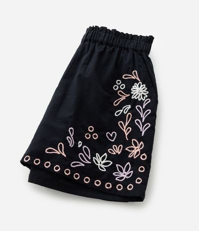 Bermuda Infantil en Tricolina con Bordados - Talle 5 -a 14 años 6
