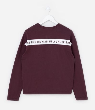 Remera Infantil con Lettering Frente y Espalda - Talle 5 A 14 2