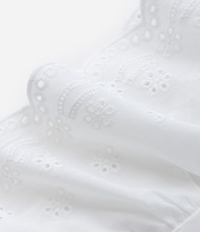Blusa Infantil en Cotton con Volado Broderie - Talle 5 a 14 años 4