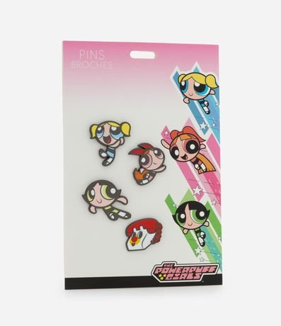 Kit 04 Pins de Metal de las Chicas Superpoderosas 3