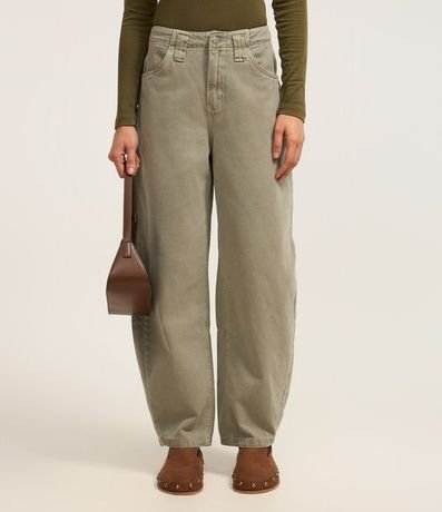 Pantalón Baggy en Sarga con Trabillas en la cintura 3