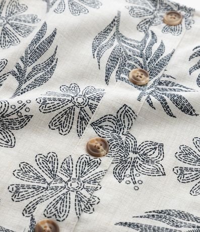 Blusa Infantil en Viscolino con Estampa Follajes - Talle 5 a 14 años 3