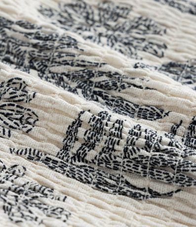 Blusa Infantil en Viscolino con Estampa Follajes - Talle 5 a 14 años 4