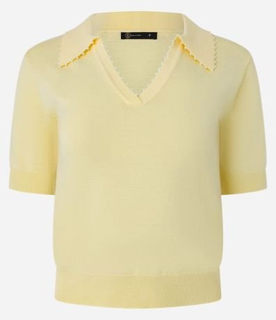 Blusa Polo en Punto con Mini Perlas 7