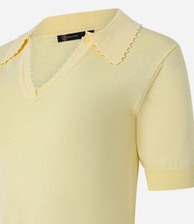 Blusa Polo en Punto con Mini Perlas 8