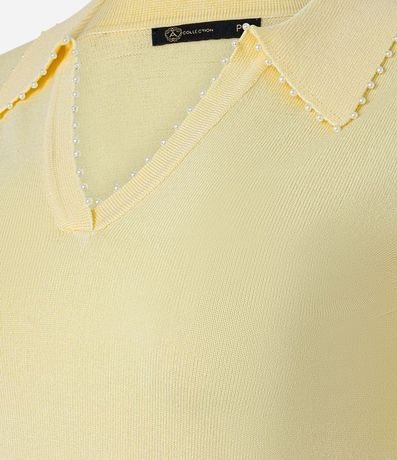 Blusa Polo en Punto con Mini Perlas 9