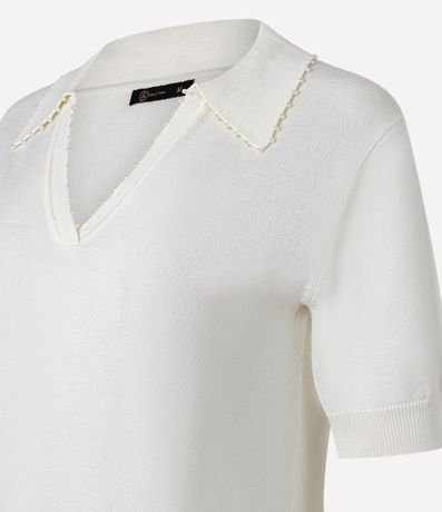 Blusa Polo en Punto con Mini Perlas 2