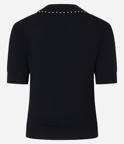 Blusa Polo en Punto con Mini Perlas 3