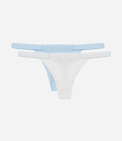 Kit 02 Bombachas Colaless Hilo en Algodón Básicas 2