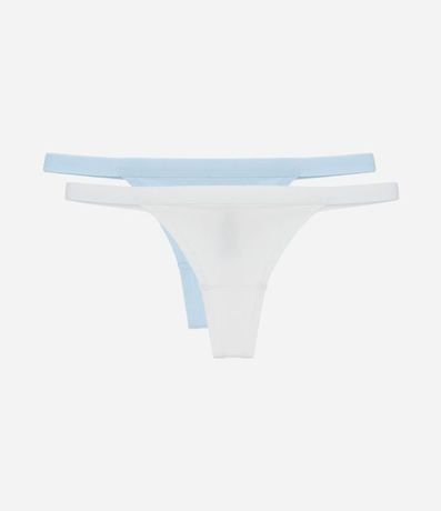 Kit 02 Bombachas Colaless Hilo en Algodón Básicas 4