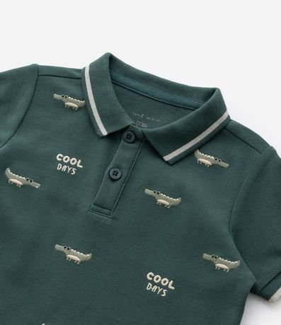 Conjunto Infantil en Piquet con Bordado Caimán - Talle 1 a 6 años 6