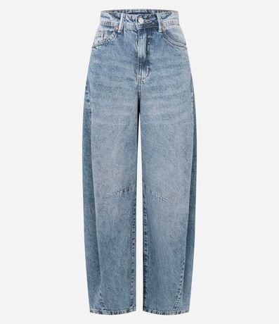Pantalón Barrel en Jeans Marmorizado