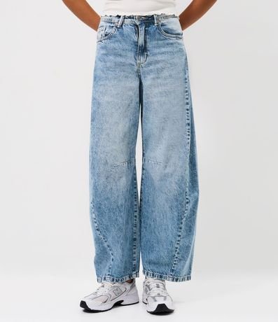 Pantalón Barrel en Jeans Marmorizado 2
