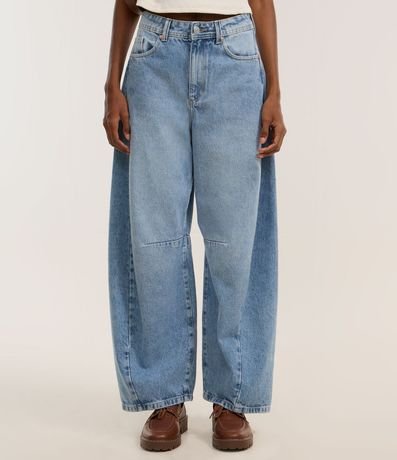 Pantalón Barrel en Jeans Marmorizado 3