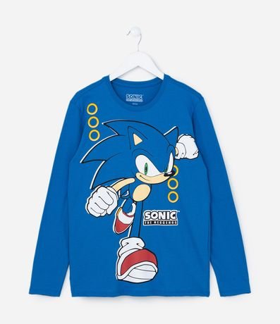 Remera Comfort Infantil con Estampa Sonic- Talle 5 a 14 años