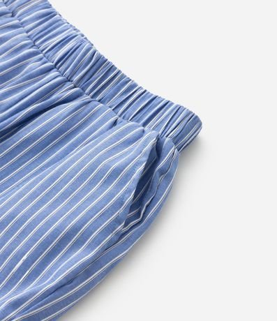 Short Infantil en Tricolina con Estampa de Rayas Hilo Teñido - Talle 5 a 14 años 6