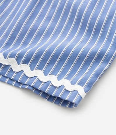 Short Infantil en Tricolina con Estampa de Rayas Hilo Teñido - Talle 5 a 14 años 7