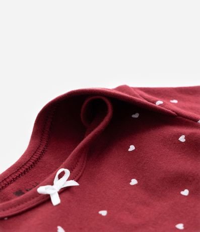 Body Infantil con Estampa de Mini Corazones - Talle 0 a 18 meses 4