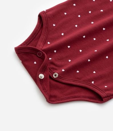 Body Infantil con Estampa de Mini Corazones - Talle 0 a 18 meses 5