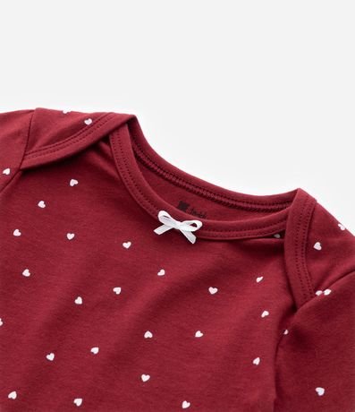 Body Infantil con Estampa de Mini Corazones - Talle 0 a 18 meses 6