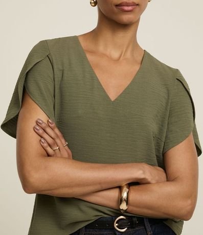 Blusa con Manga Tulipán y Efecto Airflow 3