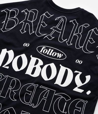 Remera Infantil con Estampa Word Rule Breaker Follow Frente y Espalda - Talle 5 a 14 años 6